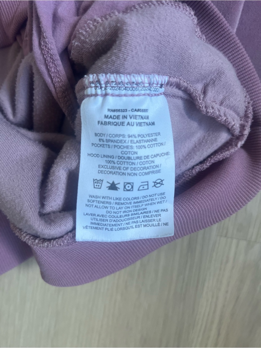 Nike Sportswear Girls Velour Pullover in Soft Plum - Picture 6 of 6
